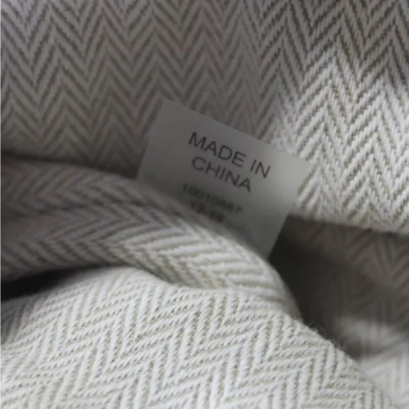 Tory Burch Leather Trim Basket Weave Drawstring Bucket Bag Blue - Picture 10 of 12